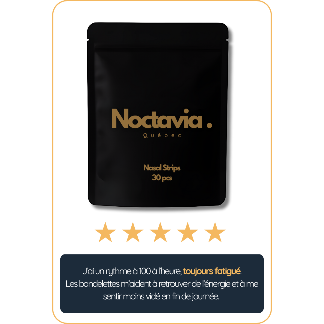 Bandelette Nasale Noctavia – Respirez mieux, dormez mieux